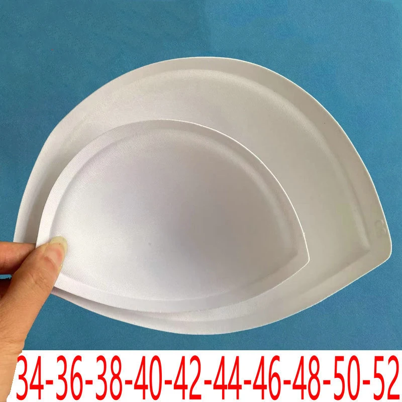New Size Big 34#-50# Big Cup Sponge Chest Pads Wedding Dress Bikini DIY Decorative Replace Sew Swim Yoga Underwear Cup Bra Pads