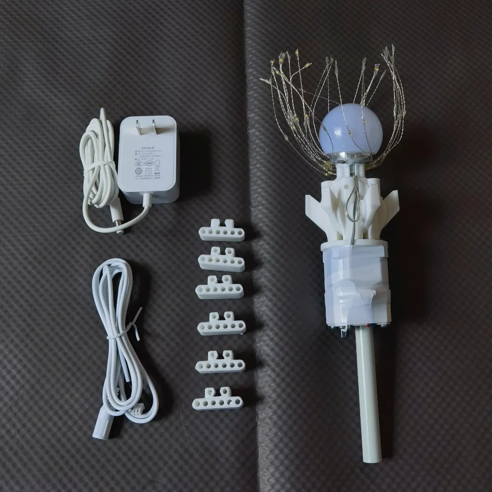 Petal Opener Complete Set With Light Disassembly Accessories Artificial Flower Automatic Open Closing Motor