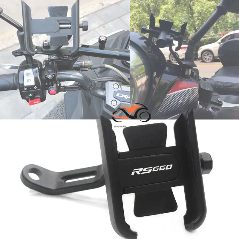 

For Aprilia RS660 Tuono 660 2020-2021 NEW Motorcycle handlebar Mobile Phone Holder GPS stand bracket LOGO RS660