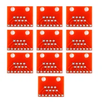 10ชิ้นขั้วต่อโมดูลาร์แบบพกพา/ขั้วต่ออีเทอร์เน็ต RJ45 Breakout BOARD อะแดปเตอร์โมดูลบอร์ด 1