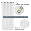 Outdoor Patio Voile Sheer Curtains Waterproof Drapes Rod Pocket Blackout Chiffon Gauze Tulle Curtain Garden for Porch Pergola 6