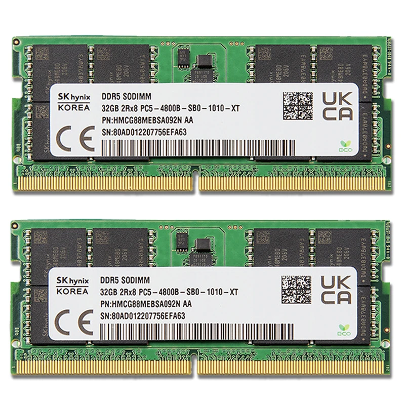 SK Hynix DDR5 Laptop Memory 32GB/64GB 4800MHz PC5-4800B SODIMM