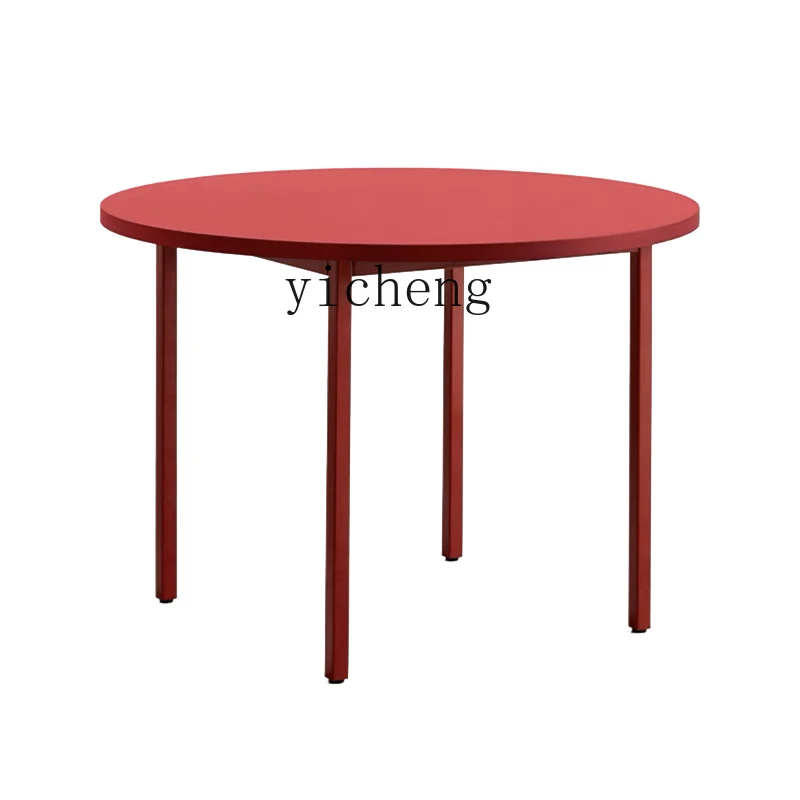 

YY Colorful round Dining Table Small Apartment Home Living Room Coffee Table