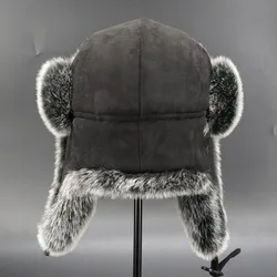 Ushanka – casquette en fausse fourrure imperméable pour homme, couvre oreilles épais et chaud, Protection des oreilles, chapeau de trappeur, idéal pour le Ski en plein air, hiver 