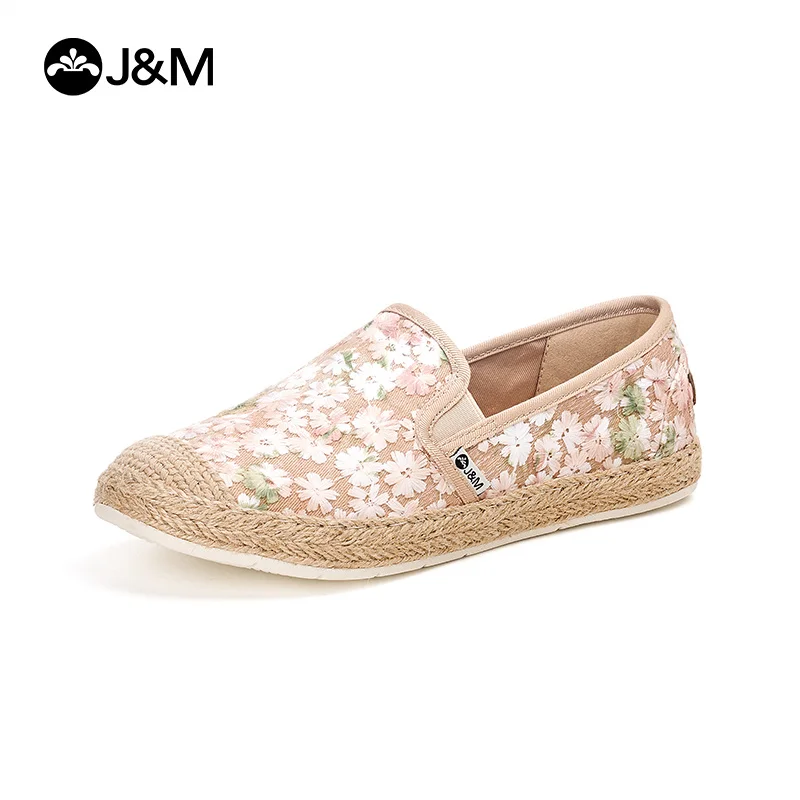 

JOY&MARIO Women Shoes 2024 Spring Flower Fashion Korean Style Casual Shoes Slip-on Summer Shoes Espadrilles Fisherman Shoes