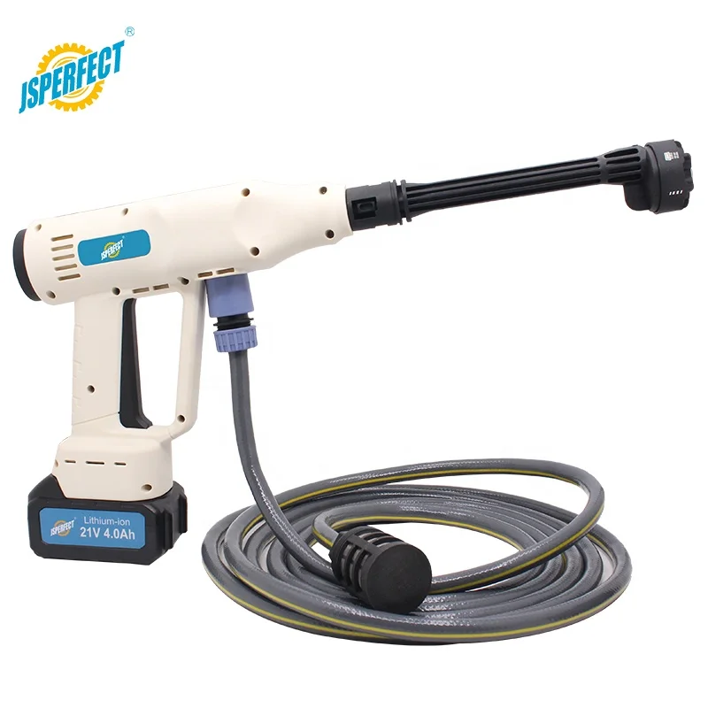 JSPERFECT Digital Screen Powerful Cordless Portable Pressure Washer Car Wash with 4.0AH Battery