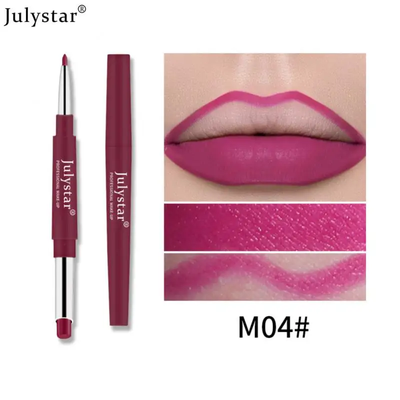 thumbnail image 1 of Single Double-ended Lipstick Pen Lip Liner Non-stick Cup Not Easy To Decolorize Matte Lipstick Portable Female Makeup Cosmetics, 1 of 5