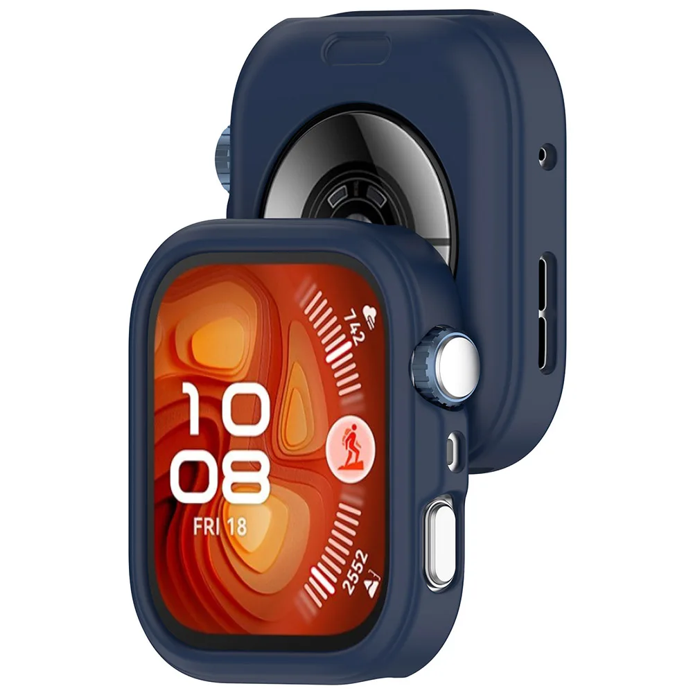 Durable Silicone Protective Case for Smartwatch with Screen Protector