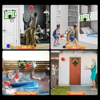 VATOS Mini Basketball Hoop Shooting Game Set Toy Electronic Score Board Auto Sound Light For Kids Teens Adults Indoor Games 2