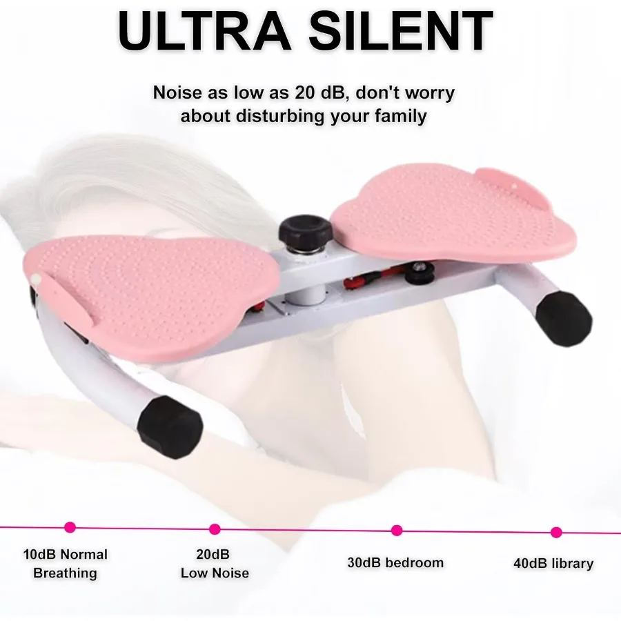 AB Workout Equipment Twist Board for Exercise, Silent ABS+Carbon Steel Home Gym, 150KG Capacity, Fat-Burning, Pre-Assembled & In