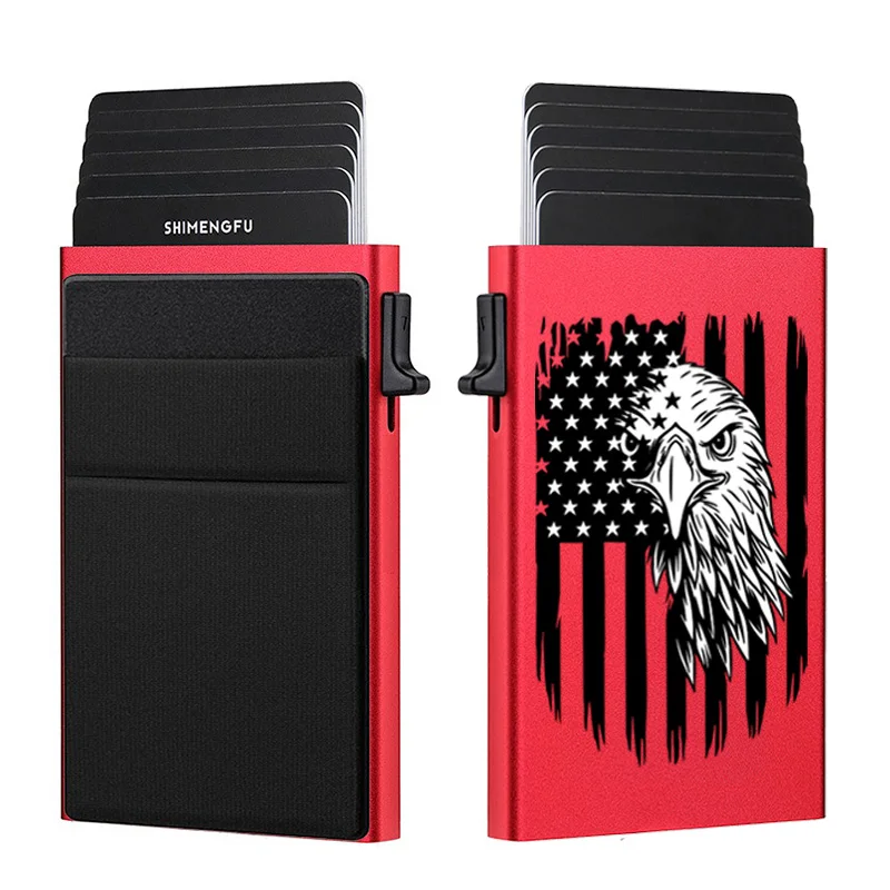 Slim Mini Wallet for Men Anti-RFID Credit Card Holder Magic Brand Design SHIMENGFU