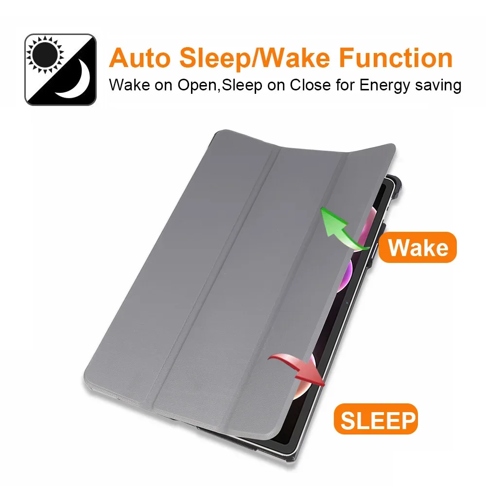 Premium Protective Case with Smart Sleep/Wake Feature and Three-Fold Stand Design
