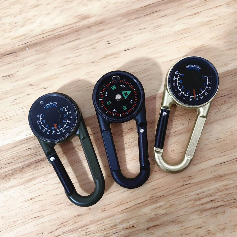 Portable Outdoor Compass Keychain With Pocket Thermometer Ideal Camping  Tool And Keyring Pendant From Dave_store, $0.62