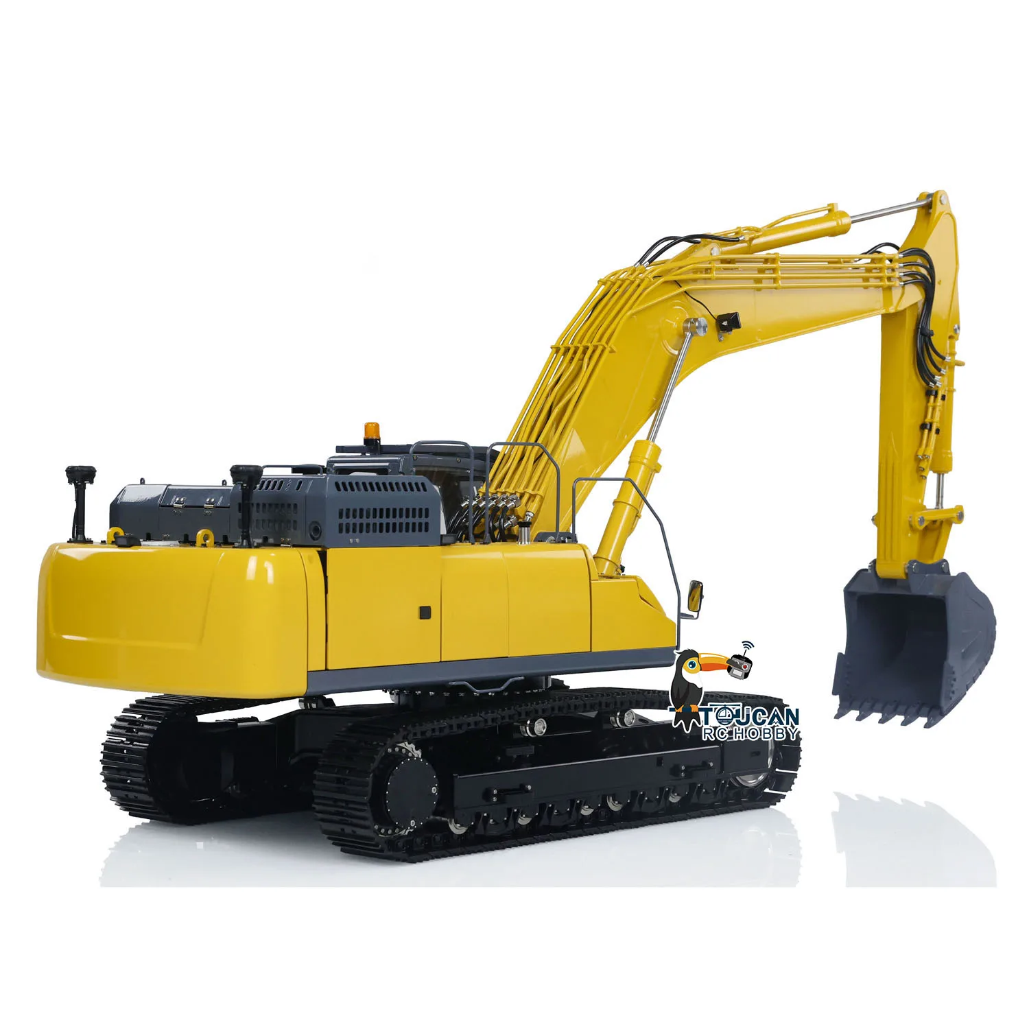 1/14 Scale LESU Black Track Painted Assembled Hydraulic RC Excavator SK500 RTR Control Engineer Vehicles Model THZH1856 2