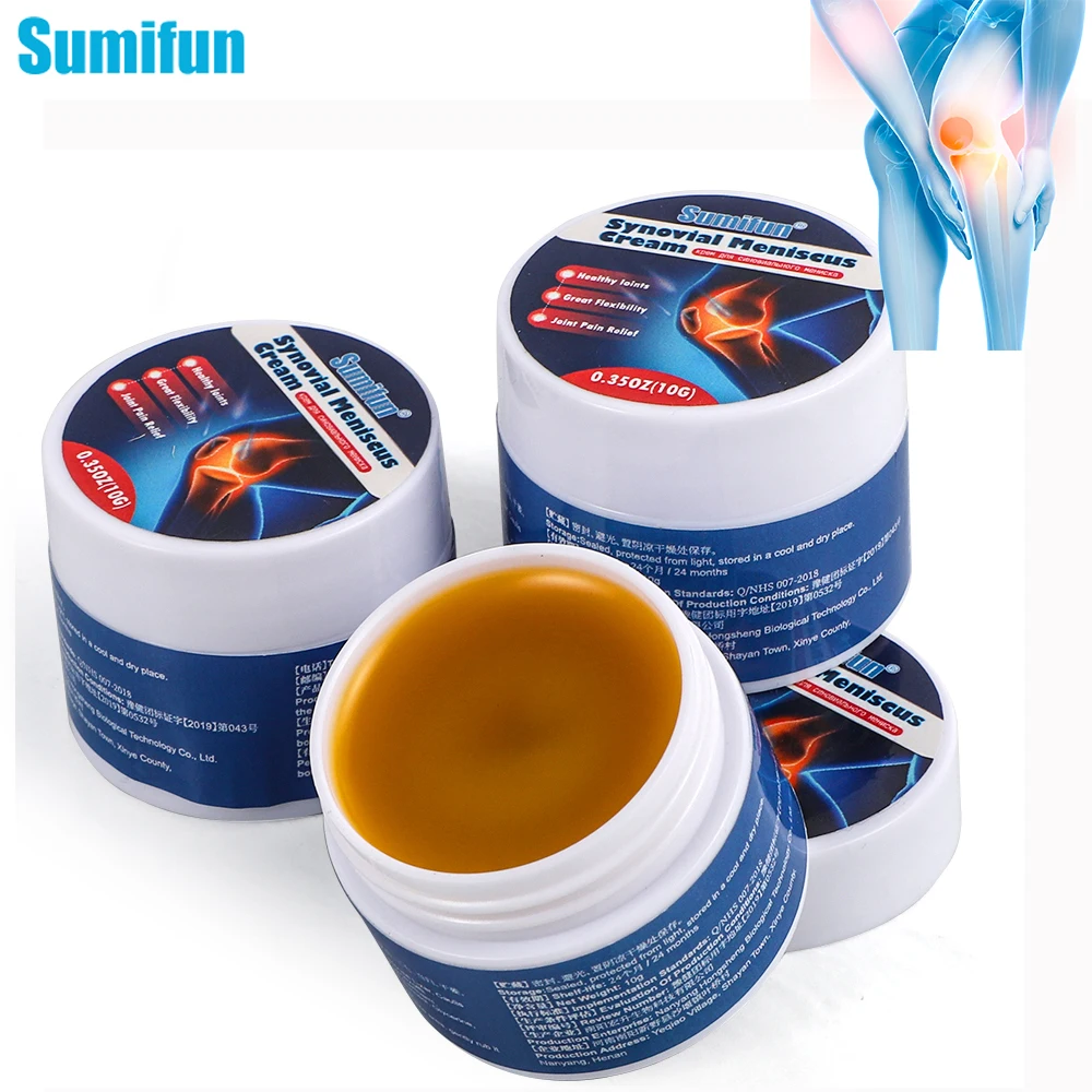 1/2/4Pcs Sumifun Knee Pain Relief Ointment Synovitis Meniscus Sprain Cream Leg Knee Joint Arthritis Medical Orthopedic Plaster