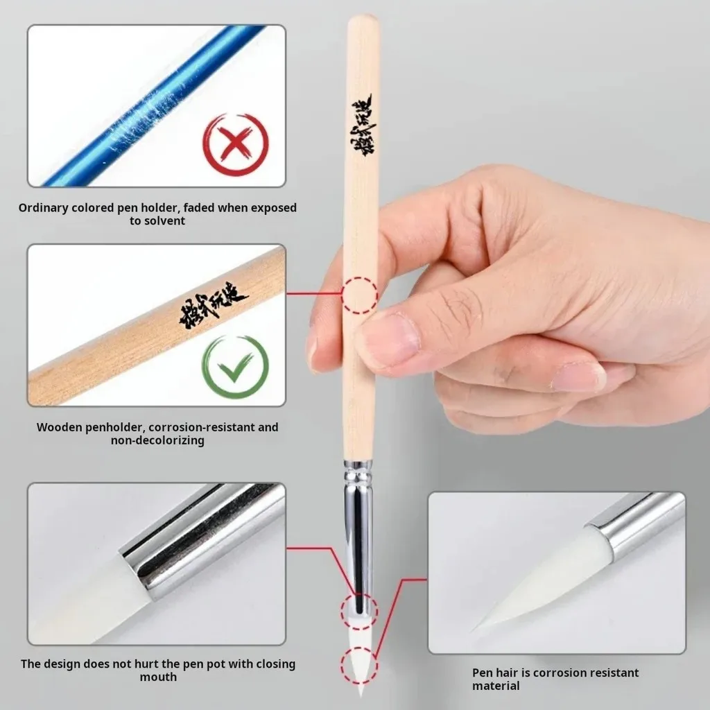 MS138 Airbrush Cleaning Brush for Gundam DIY Projects Clean Brush Hobby Model Building Tool Quick Clean Corrosion Resistance