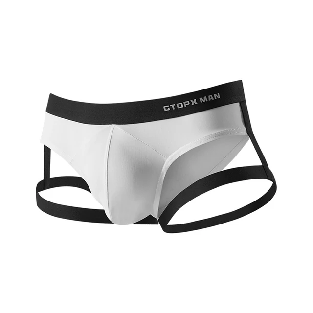 Ice Silk suspensorio er tico para hombre B xer con bolsa convexa