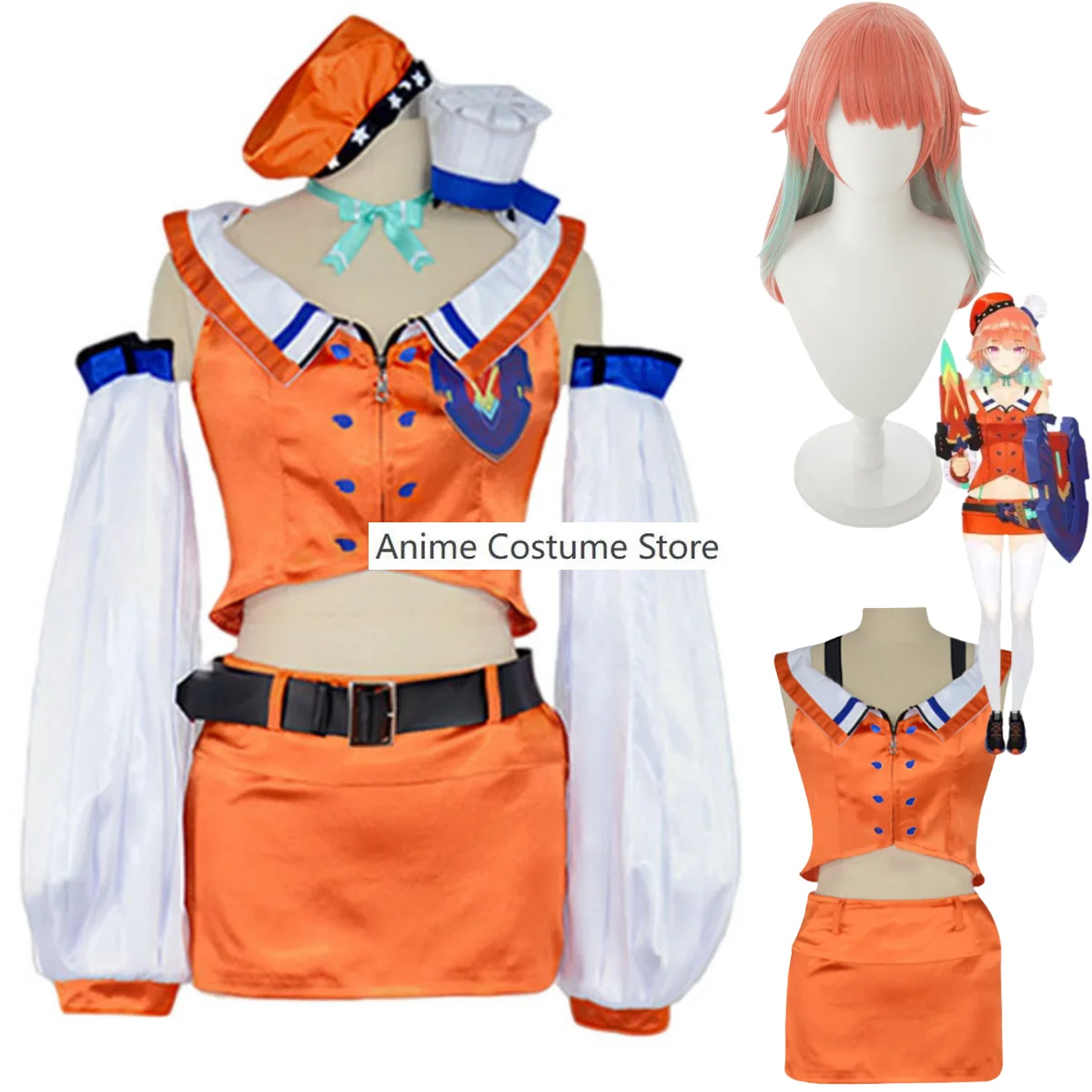 

Женский костюм для косплея из аниме «Youtuber VTuber Takanashi Kiara»