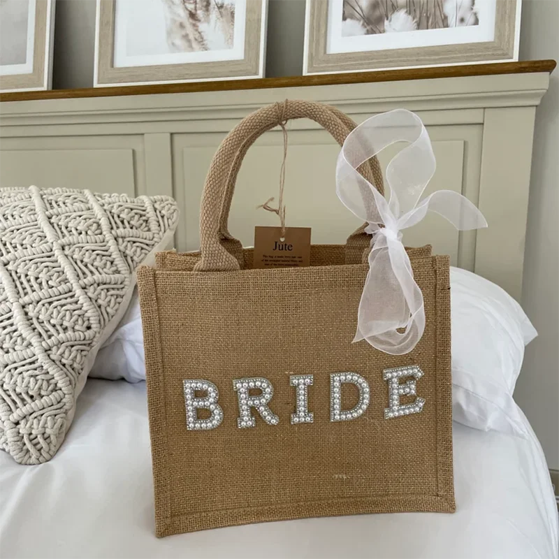 Gift Bride Beach Tote Monogram Beach Tote Wedding Favour Bag Team