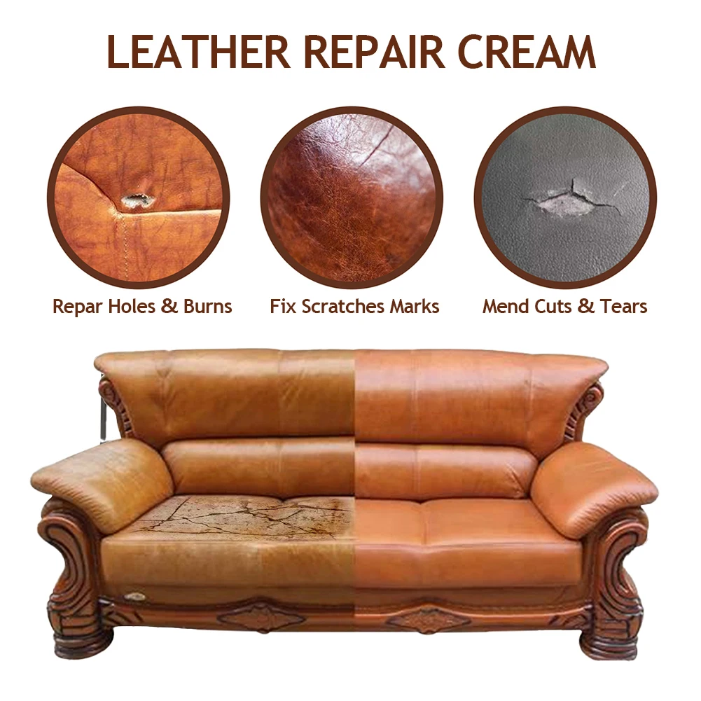 50ml Advanced Leather Repair Gel Repairs Burns Holes Gouges For Leather  Surface Sofa Car Seat Complementary Refurbish Cream - AliExpress