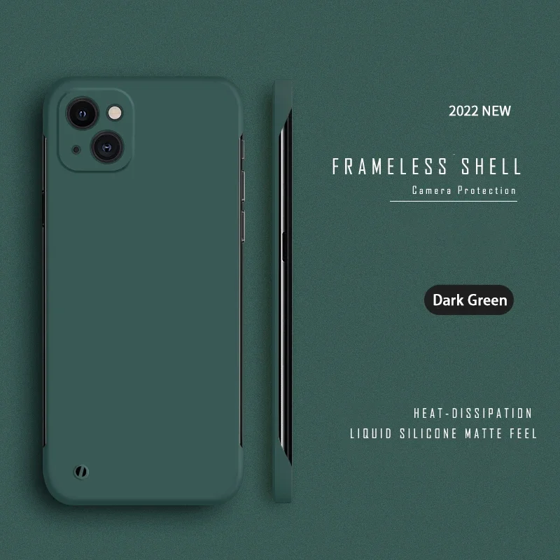 Luxury Ultra Thin Frameless Matte Phone Case - Hard Slim Back Cover Shell