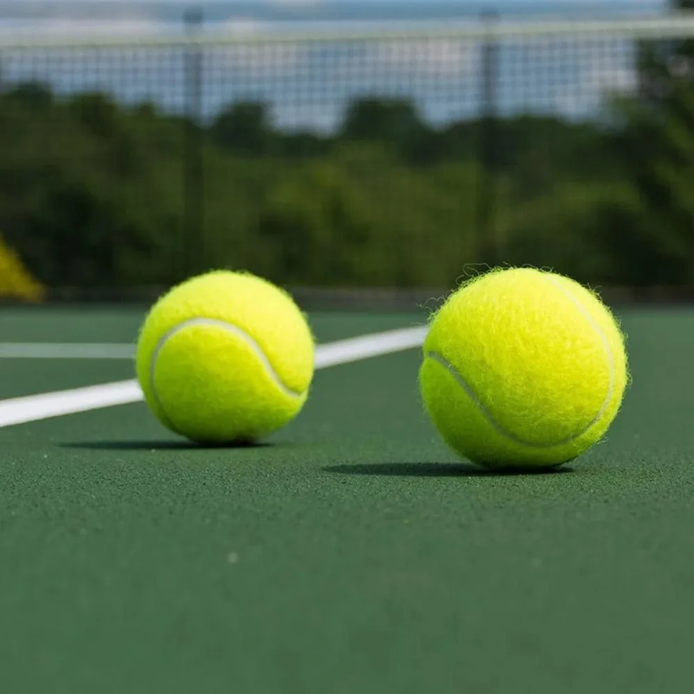 Rubber Tennis 3 Pcs Advanced Training Durable And Highly Elastic Suitable For Beginners