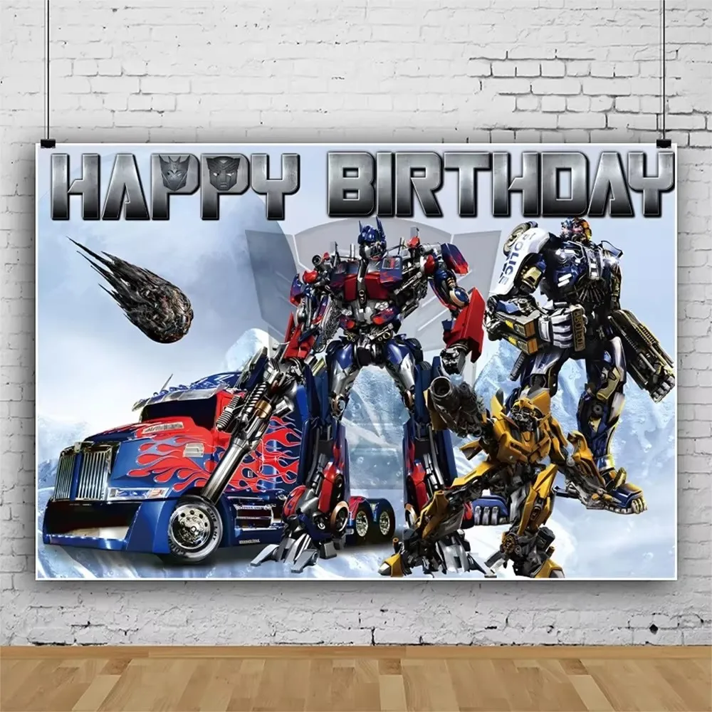 Robot Birthday Party Supplies - Disposable Plates Cups Tablecloth Balloons Gift Bags Backdrop