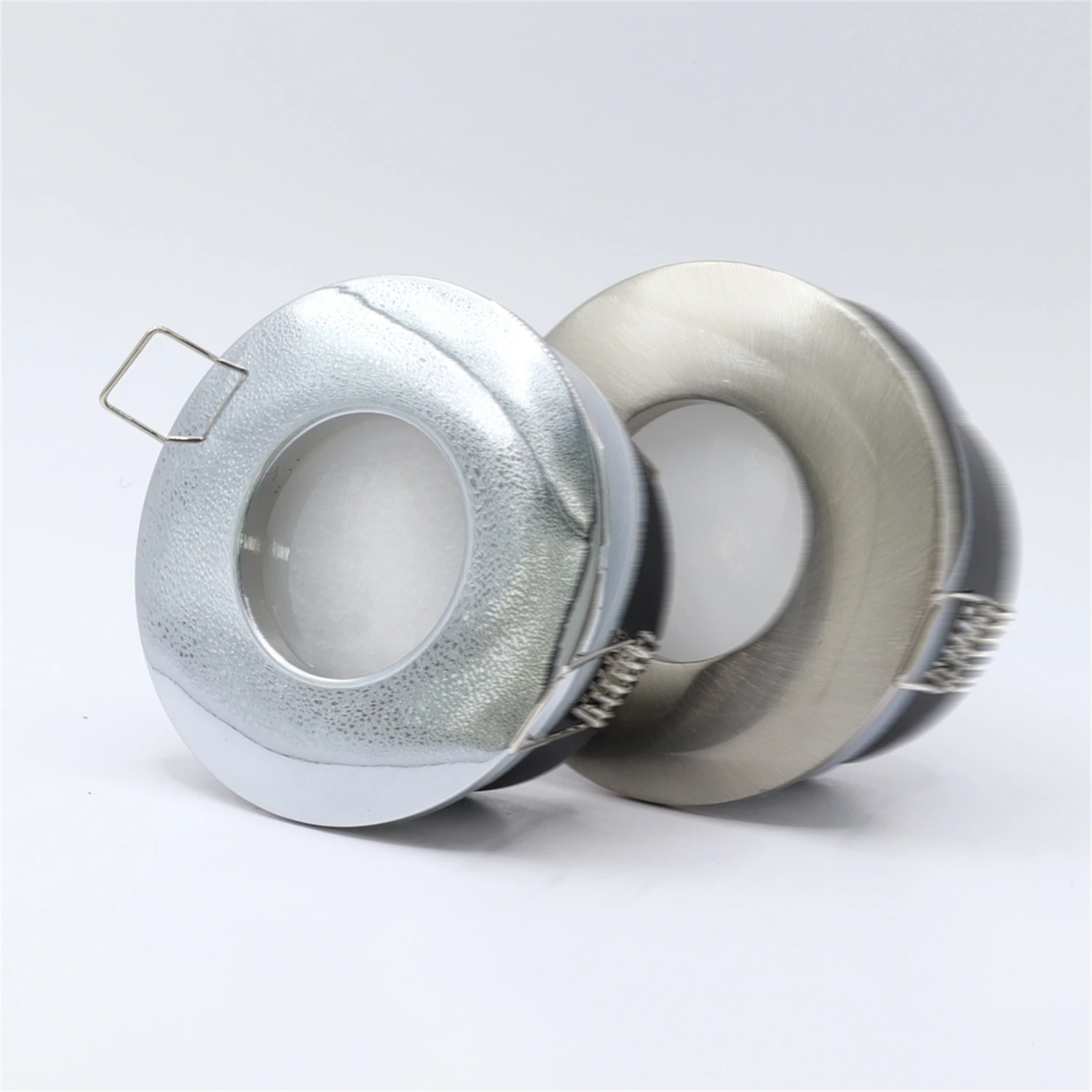 5 Pcs Embedded Led Downlight Socket Waterproof Spot Light Frame Round with MR16 Lamp Holder Fitting Fixture for Indoor Bathroom