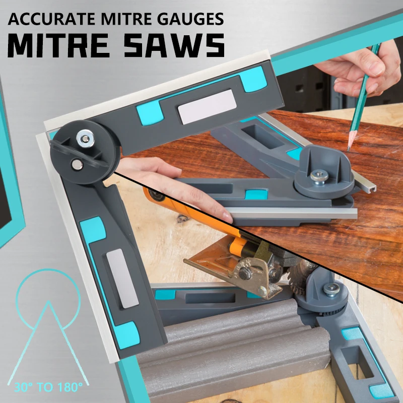 Accurate Mitre Gauges For Mitre Saws Right Angle Ruler Adjustable Protractor Measuring Tool