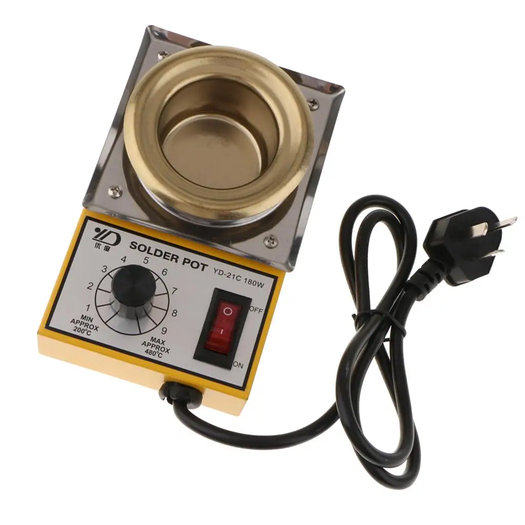 YD-11C Stainless Steel Solder Pot Soldering Desoldering Bath 220V 100-580C