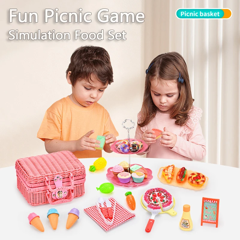 Kids Picnic Tea Set Toy Playhouse