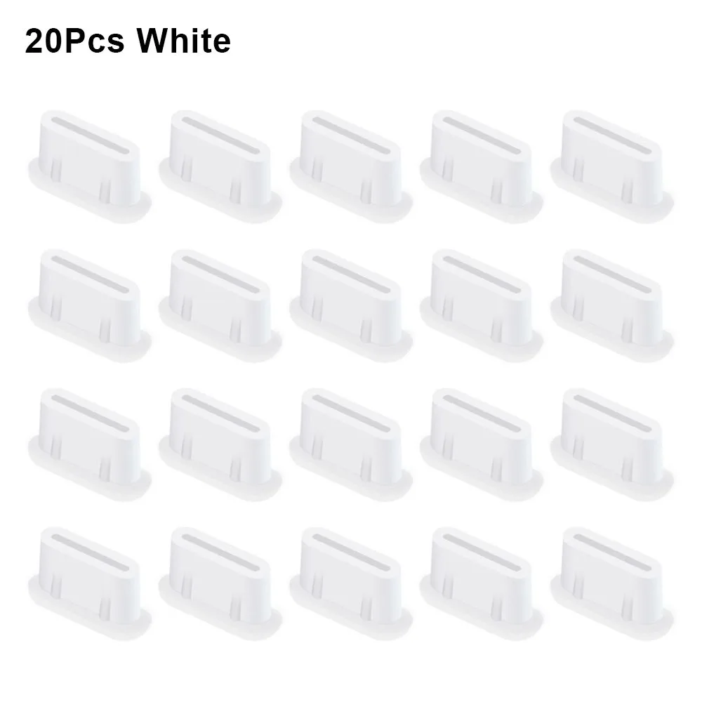 20pcs 충전 포트 먼지 플러그 블랙 화이트 TypeC 배터리 포트 플러그 DJ..