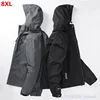 Thin Section  Outdoor Men's Plus Size Mountaineering Clothes Assault Waterproof Windproof Large Size Single Jacket 6XL 7XL 8XL 1