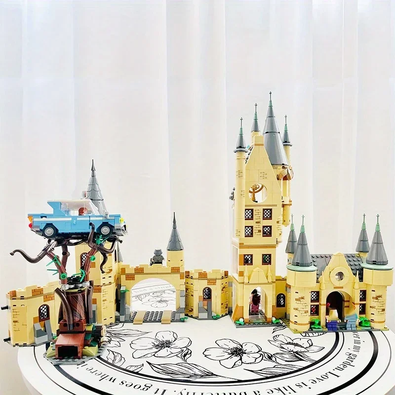 

Замок ворота астрономическая башня Волшебная модель фильма строительные блоки игрушки для рождественского подарка