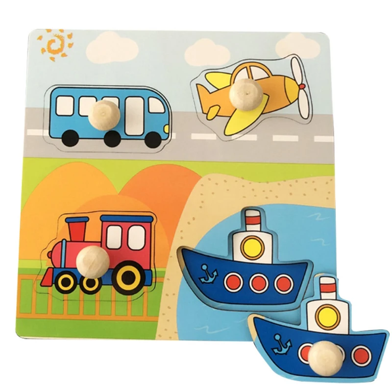 thumbnail image 1 of Nuevo juguete Montessori para bebés de 2 años, rompecabezas de madera para niños, rompecabezas educativo Montessori para bebés de 1, 2 y 3 años, 1 of 5