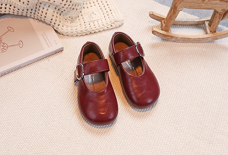 Mädchen-Lederschuhe für Kleinkinder 2026 Neue Herbst-Ballettschuhe mit Weicher Sohle Einfache Prinzessinnen-Schuhe für Schule Tanz und Party – Detail 3