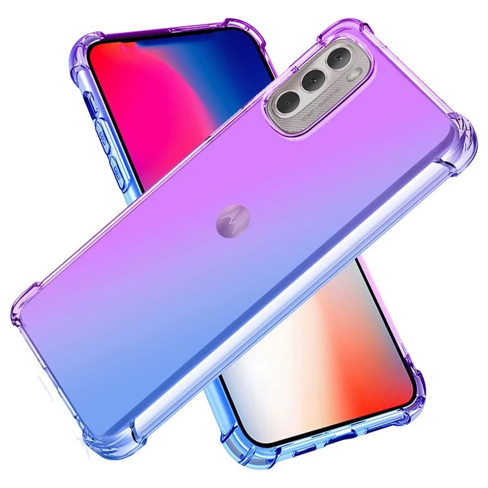 Custodia A Colori Sfumati Per Motorola Moto G52 G82 5G G71S Cover Antiurto Arcobaleno Trasparente Per Motorola Moto G31 G41
