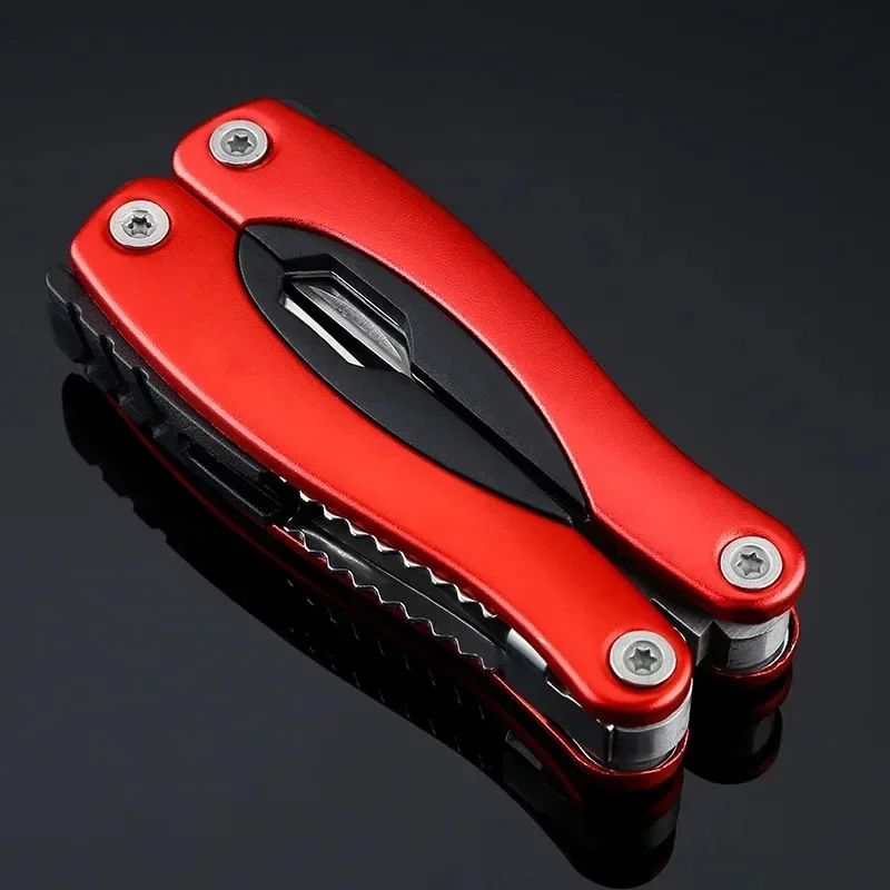 Outdoor Camping Survival Equipment 9-In-1 Portable Multi-Functional Tool Scissors Accessories Stainless Steel Portable Camping