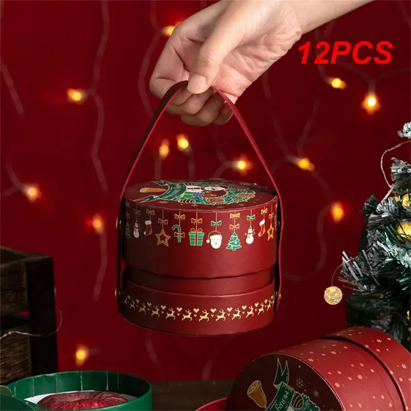 

Christmas Candy Box Gift Bags Xmas Deer Santa Claus Cookie Candy Packages Merry Christmas Decoration Paper Box Navidad
