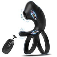 Vibrierender Penisring, Penishülle mit robustem Lecken, Klitorisstimulator, Penisring, Vibrator, Paare, Sexspielzeug für Erwachsene für Männer und Frauen