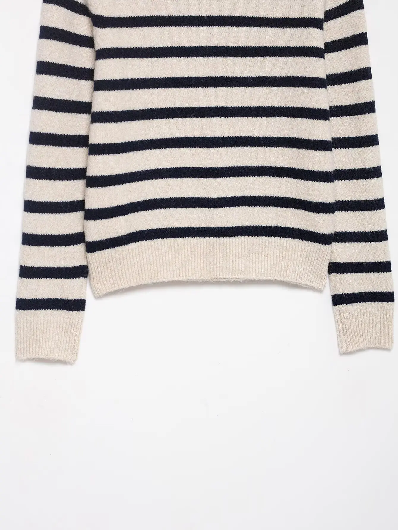 Women's Spring Autumn New Casual Stripe Sweater Female O-Neck Slim Fit Elegant Commuter Pullover Street Long Sleeve Knitted Top