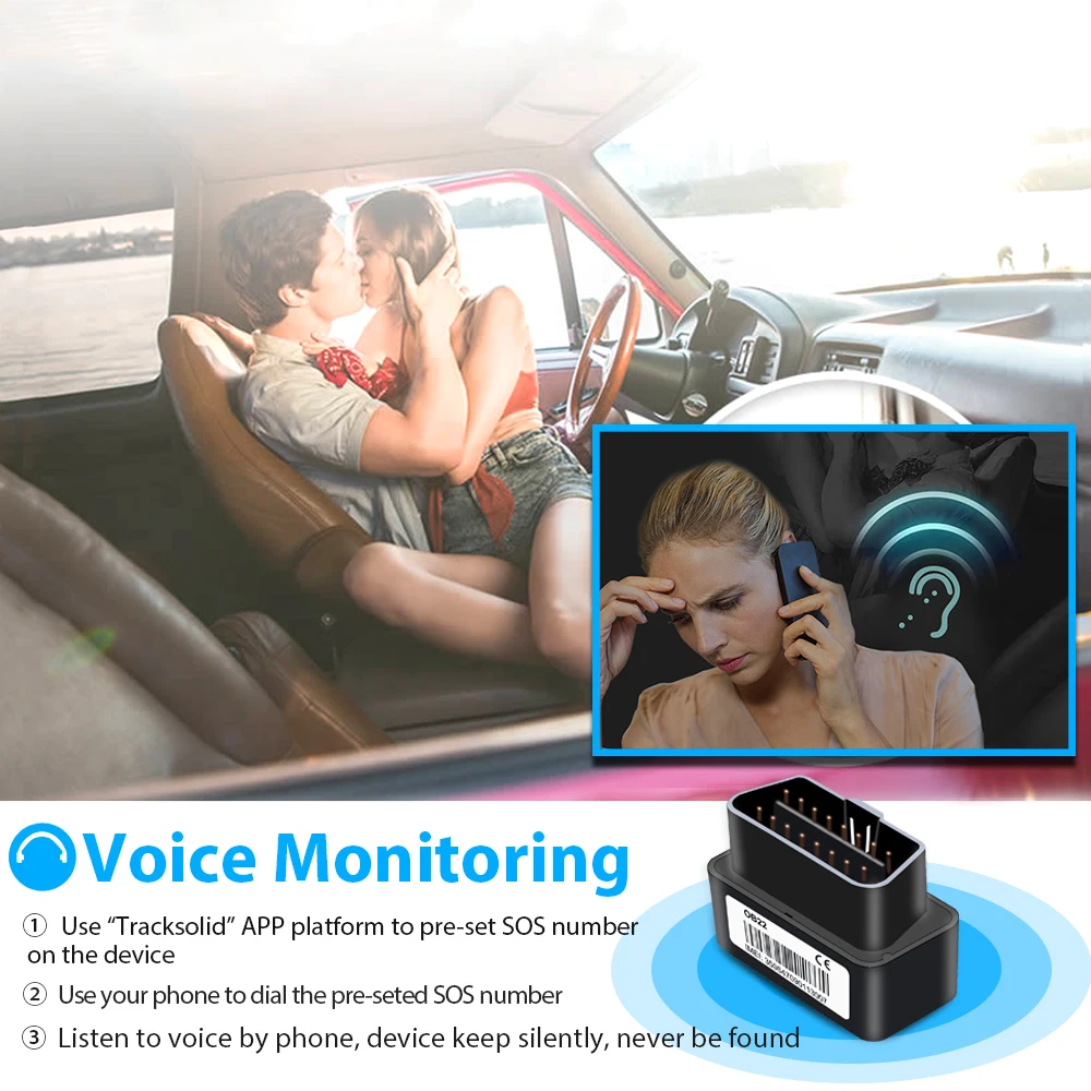 JIMIIOT OB22 GPS Tracker Car obd2 Mini Localizador Remote Voice Monitoring Track Free Charging Multiple Alarms Locator With APP gps tracker,car tracker
