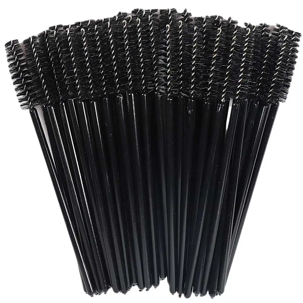 50-Pack Disposable Crystal Eyelash Brush and Comb Set - Professional Makeup Beauty Tool