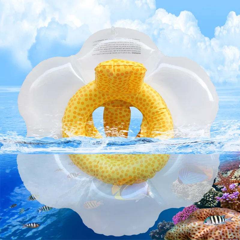 Inflatable Circle Baby Flowers Float Swimming Ring Inflatable Float Child Seat Air Mattresse Water Toys Float Seat Accessories