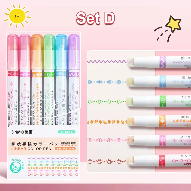 6Pcs Set D