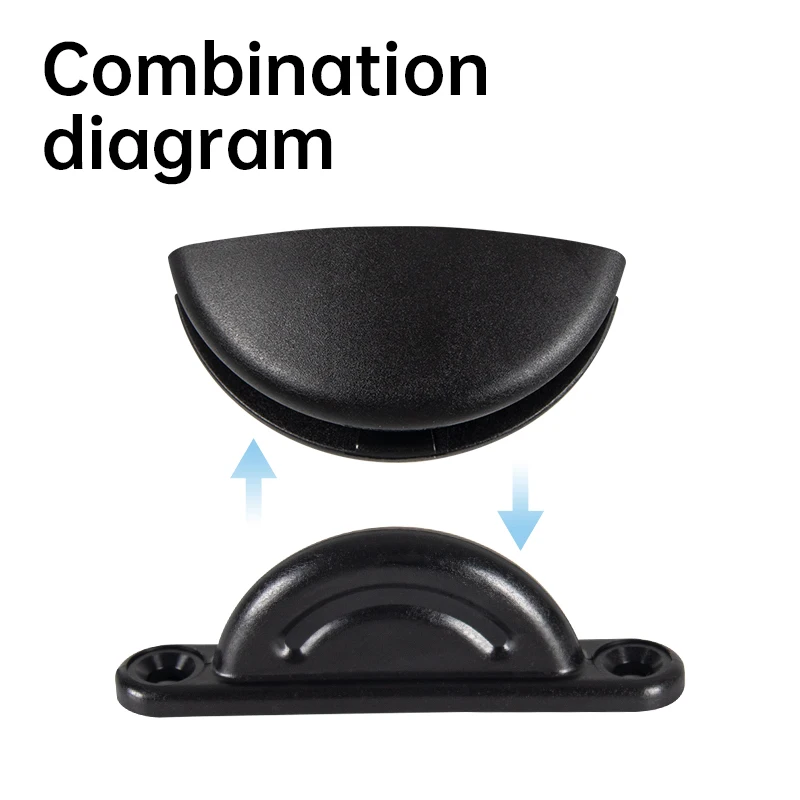 RV anti-collision door fixing buckle hatch stopper half round accessory 5 wheels camping caravan trailer cabin rv door retainer kit magnetic door catch tailgate door holder
