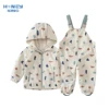 HONEYKING Children’s Clothing Sets Raincoat Suit Baby Waterproof Overalls Pants Girls Jumpsuit For Kids Jacket And Trousers Set