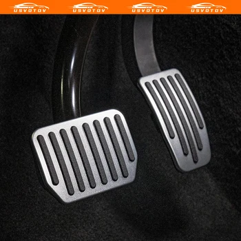 For Tesla Model 3 Highland Model Y Launch 2021 to 2025 Foot Pedal Fuel Brake Pedal Cover Rest Pad Trim For Tesla Car Accessories 1