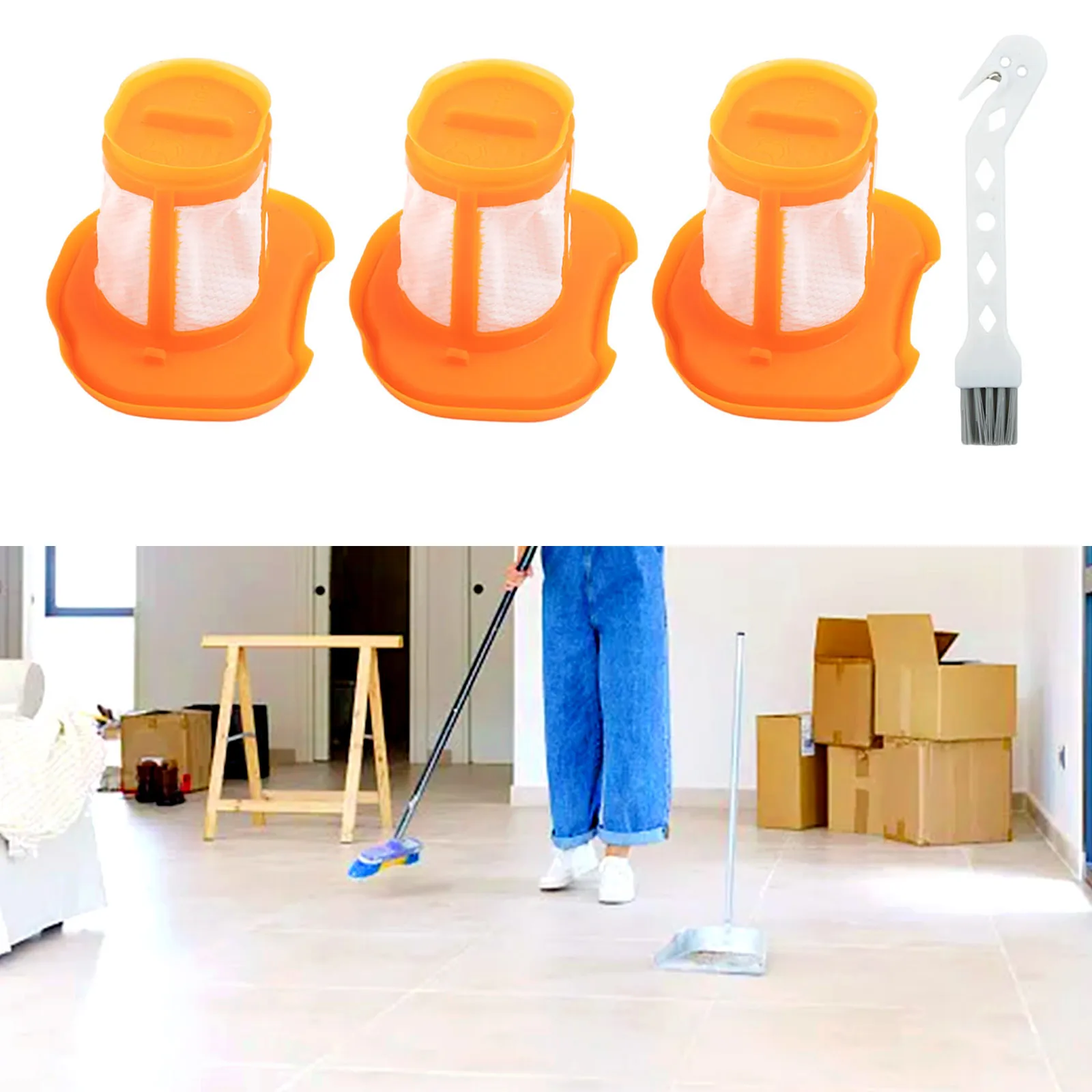 

3 шт., фильтр для пылесоса Black Decker BHHV320B BHHV320J BHHV520BF