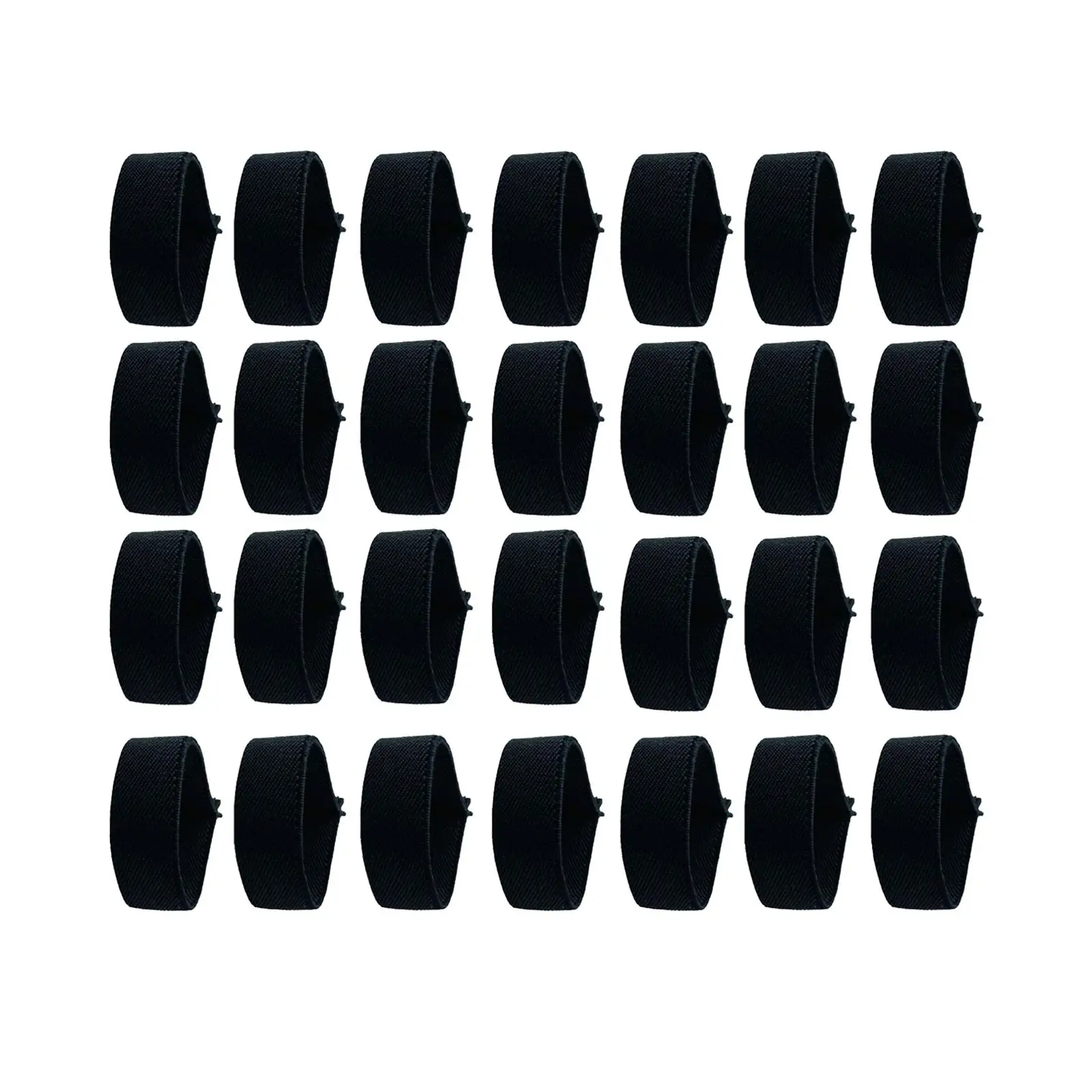 

32Pcs Police Mourning Band Stripe Nylon Respectful Symbol Personnel Memorial Band Funeral Honor Guard Strap for Police Badges
